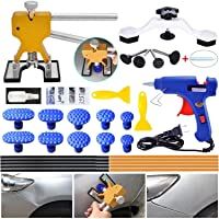 Randalfy Extractor de abolladuras sin Pintura Dorada para automóvil con Kits de reparación de abolladuras de Puente para…
